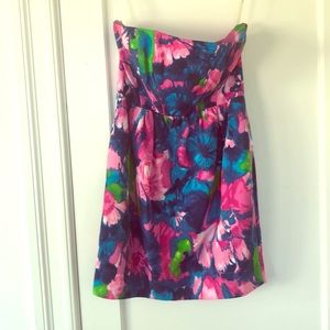 Shoshanna short strapless dress